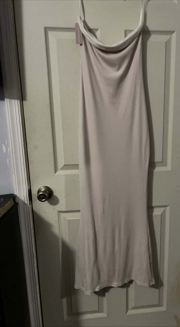 Almere Basics x Maddison Lynn Womens Large Body Shaping Strapless Maxi Dress NWT